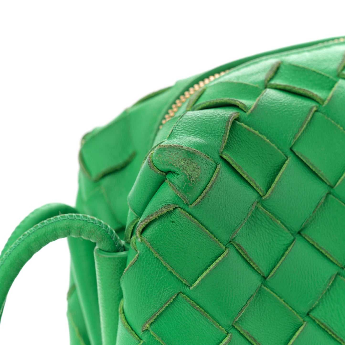 Nappa Intrecciato Small Loop Camera Bag Parakeet