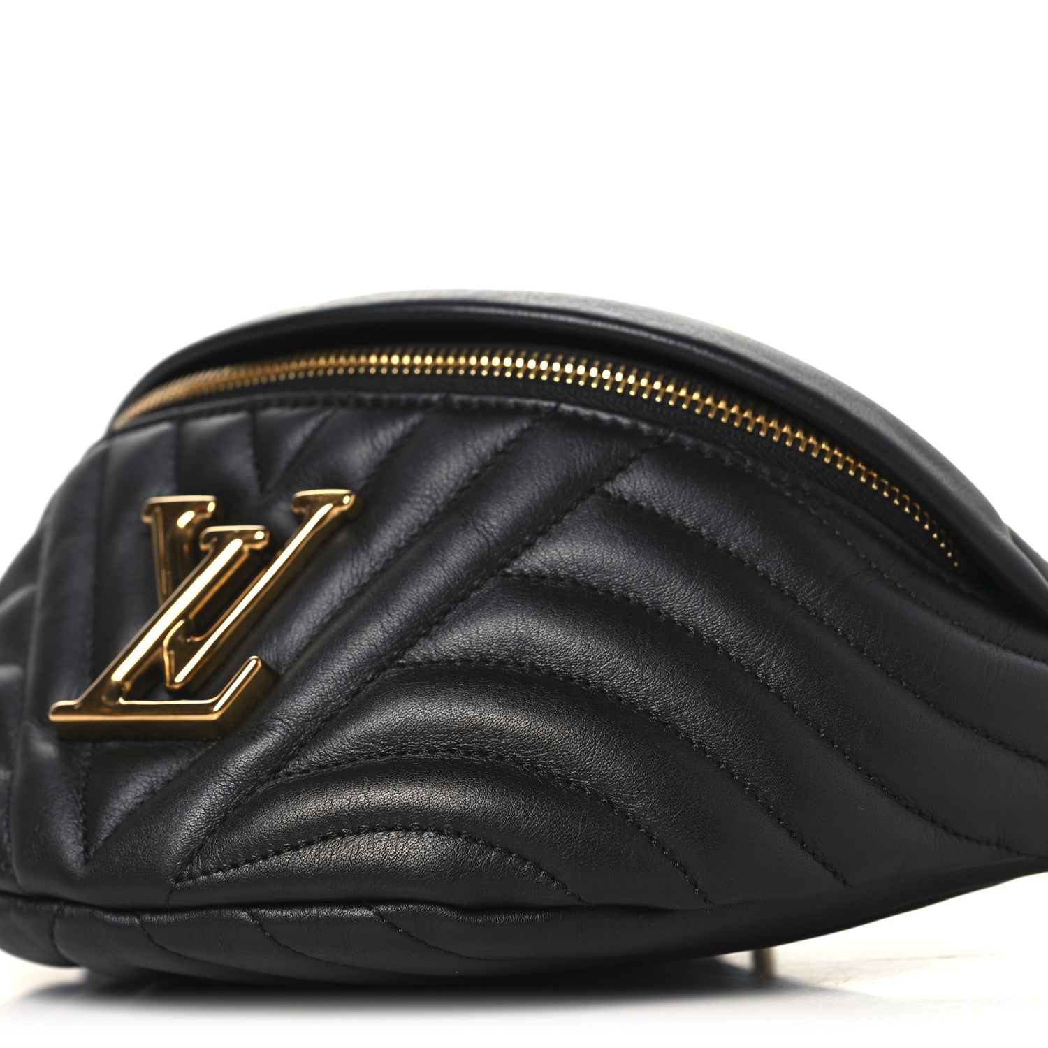 Louis Vuitton Calfskin Quilted New Wave Bumbag Black 1843529