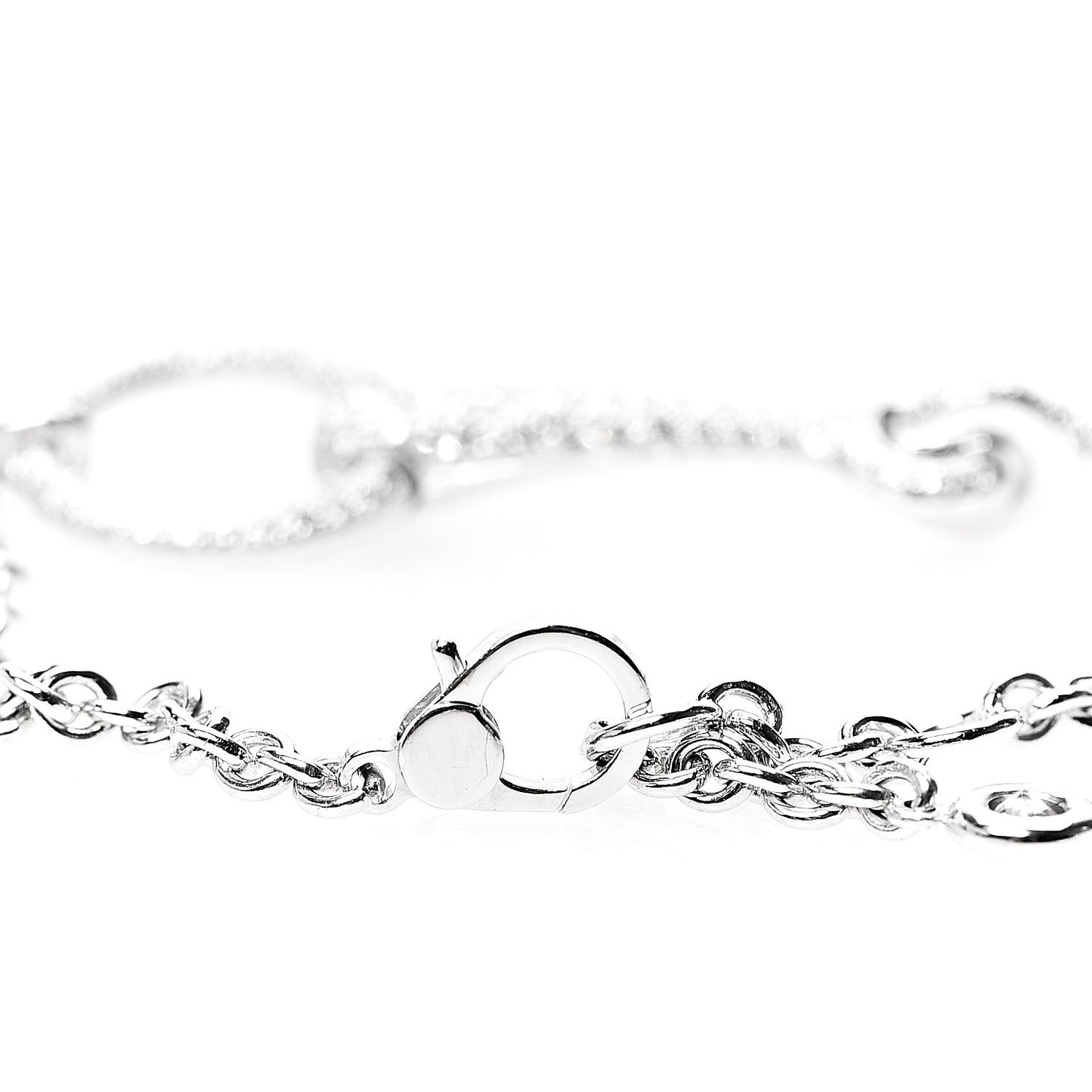 18K White Gold Diamond TPM Filet d'Or Bracelet