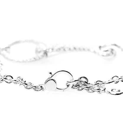 Hermes 18K White Gold Diamond TPM Filet d'Or Bracelet 3 of 5