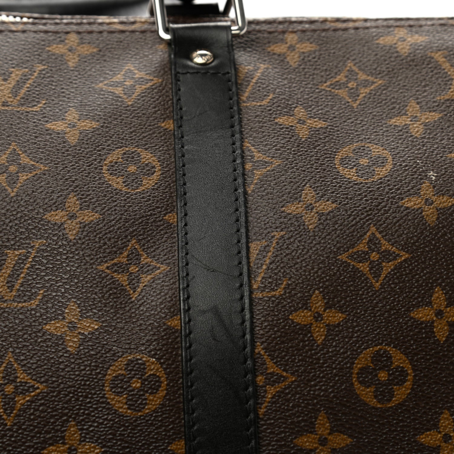 Louis Vuitton Monogram Macassar Keepall Bandouliere 55 10 of 13