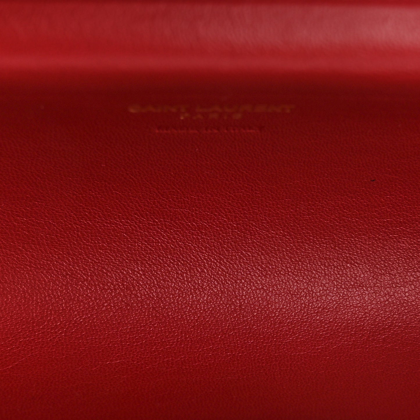 Ribbed Plexiglass Lambskin Fringe Monogram Opium Box Bag Red