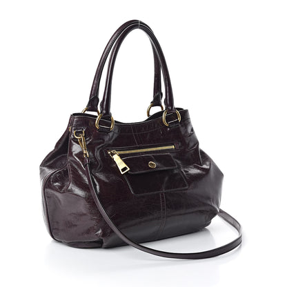 Prada Vitello Shine Chain Tote Mosto 3 of 9