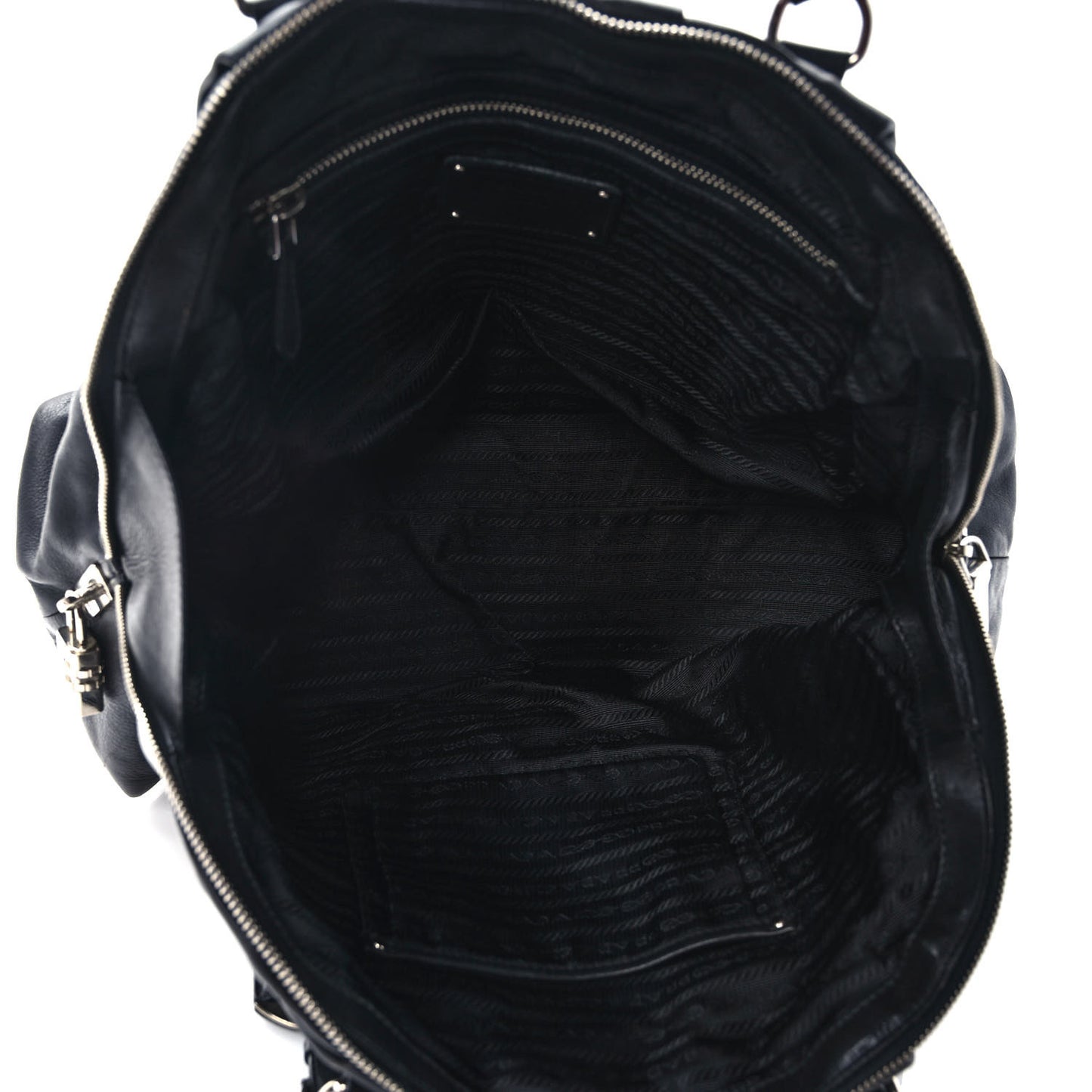 Soft Calf Pleated Tote Black