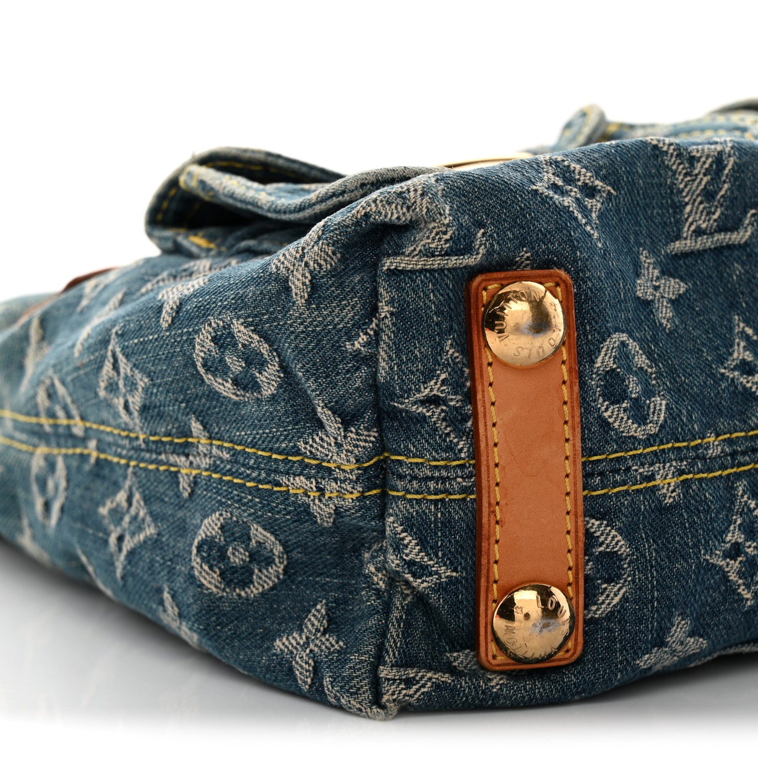 Louis Vuitton Monogram Denim Baggy PM Blue 7 of 11