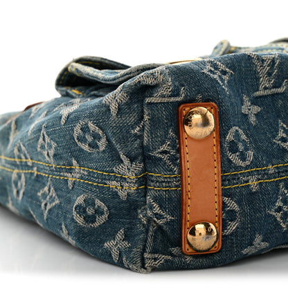 Louis Vuitton Monogram Denim Baggy PM Blue 7 of 11