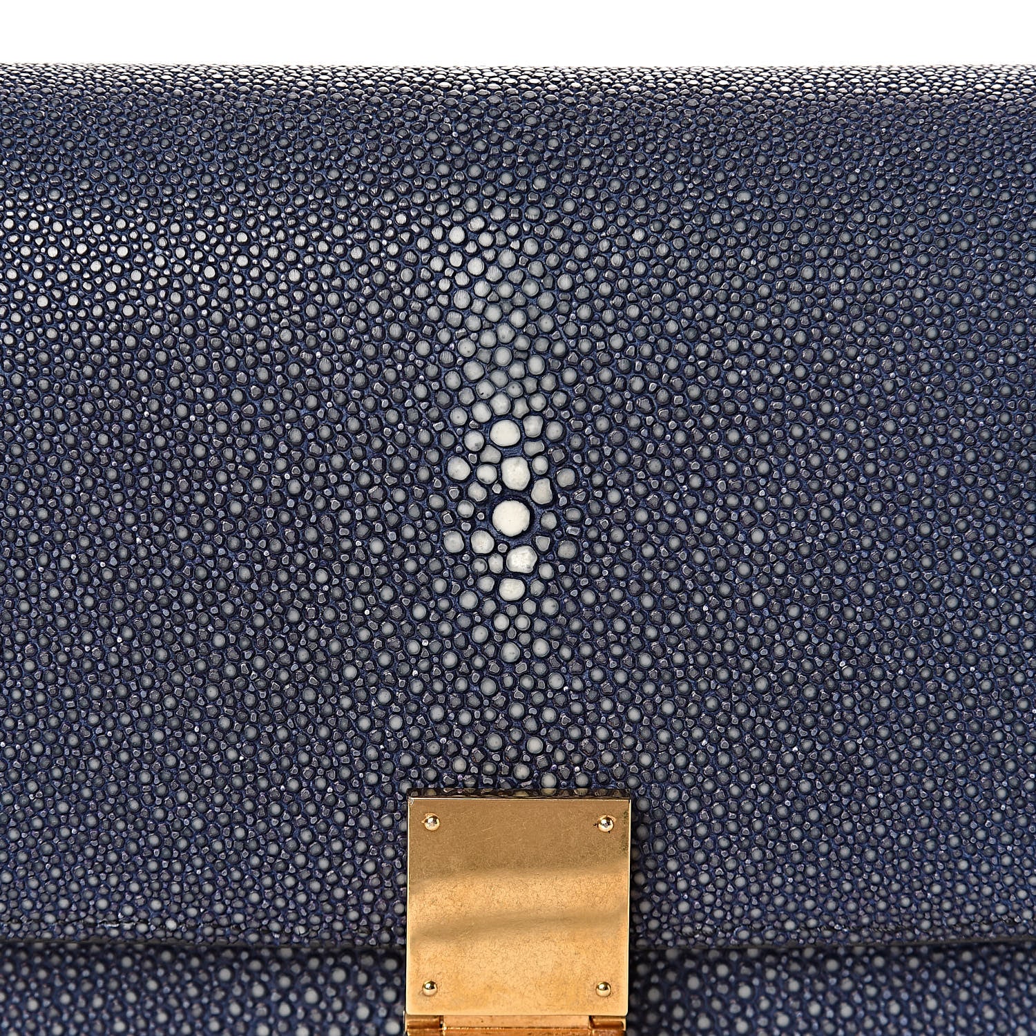 Celine Stingray Medium Classic Box Flap Bag Navy 11 of 14