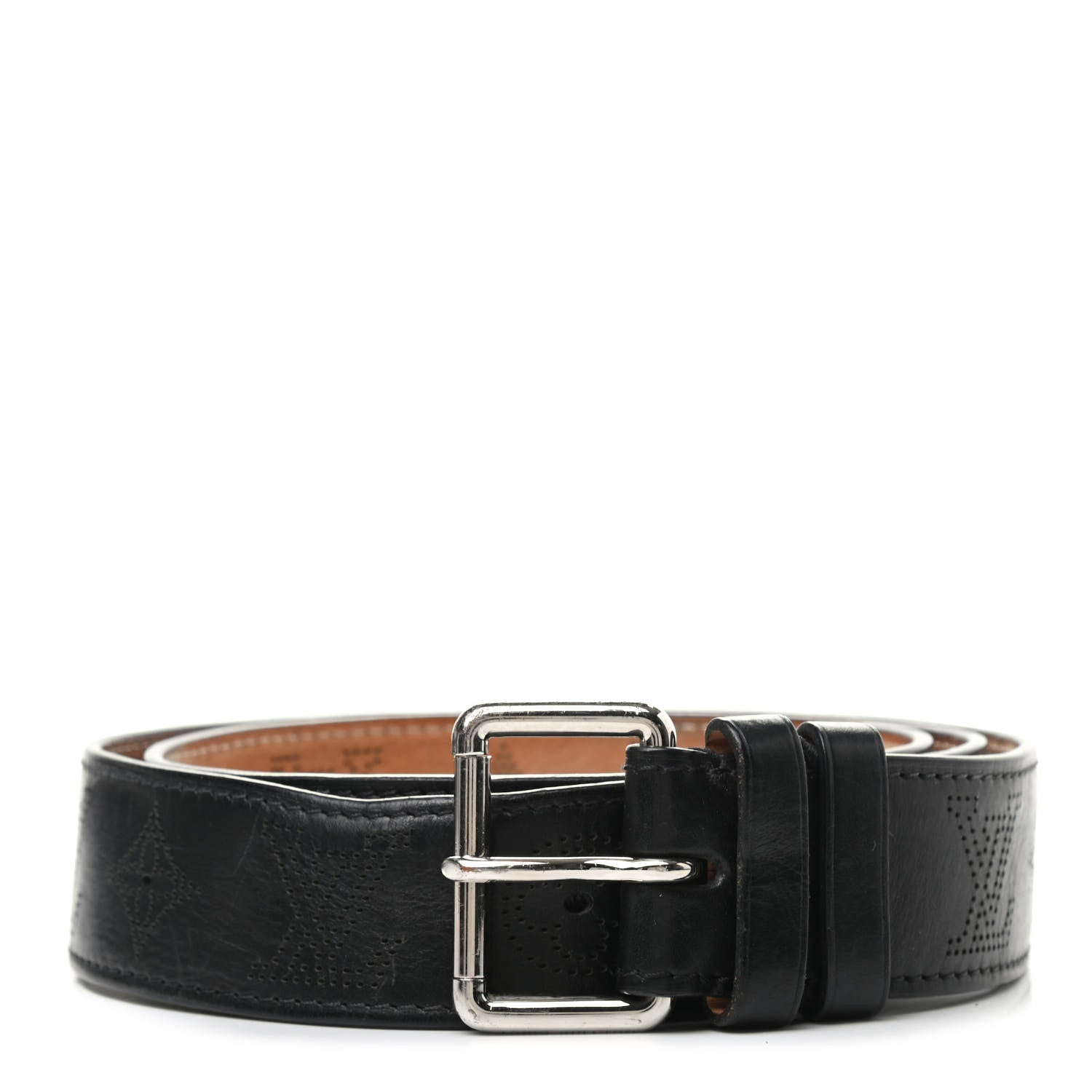 Louis Vuitton Mahina Belt 100 40 Black 1 of 6