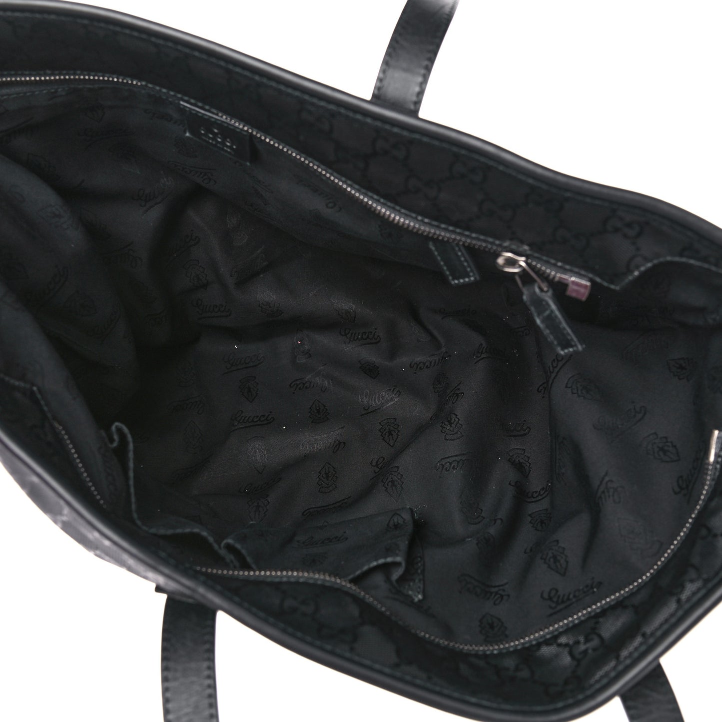 Imprime Monogram Medium Zippered Shopping Tote Black