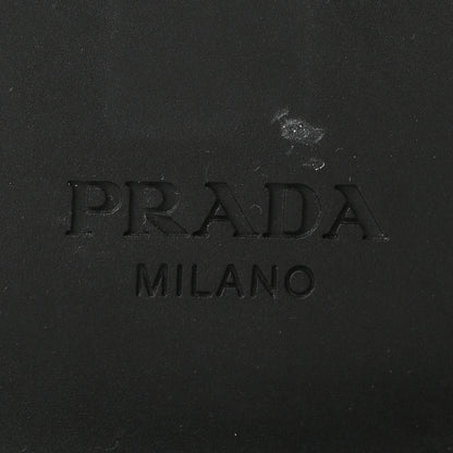 Prada Spazzolato Metal Triangle Logo Mens 35mm Loafers 9.5 Black 7 of 10