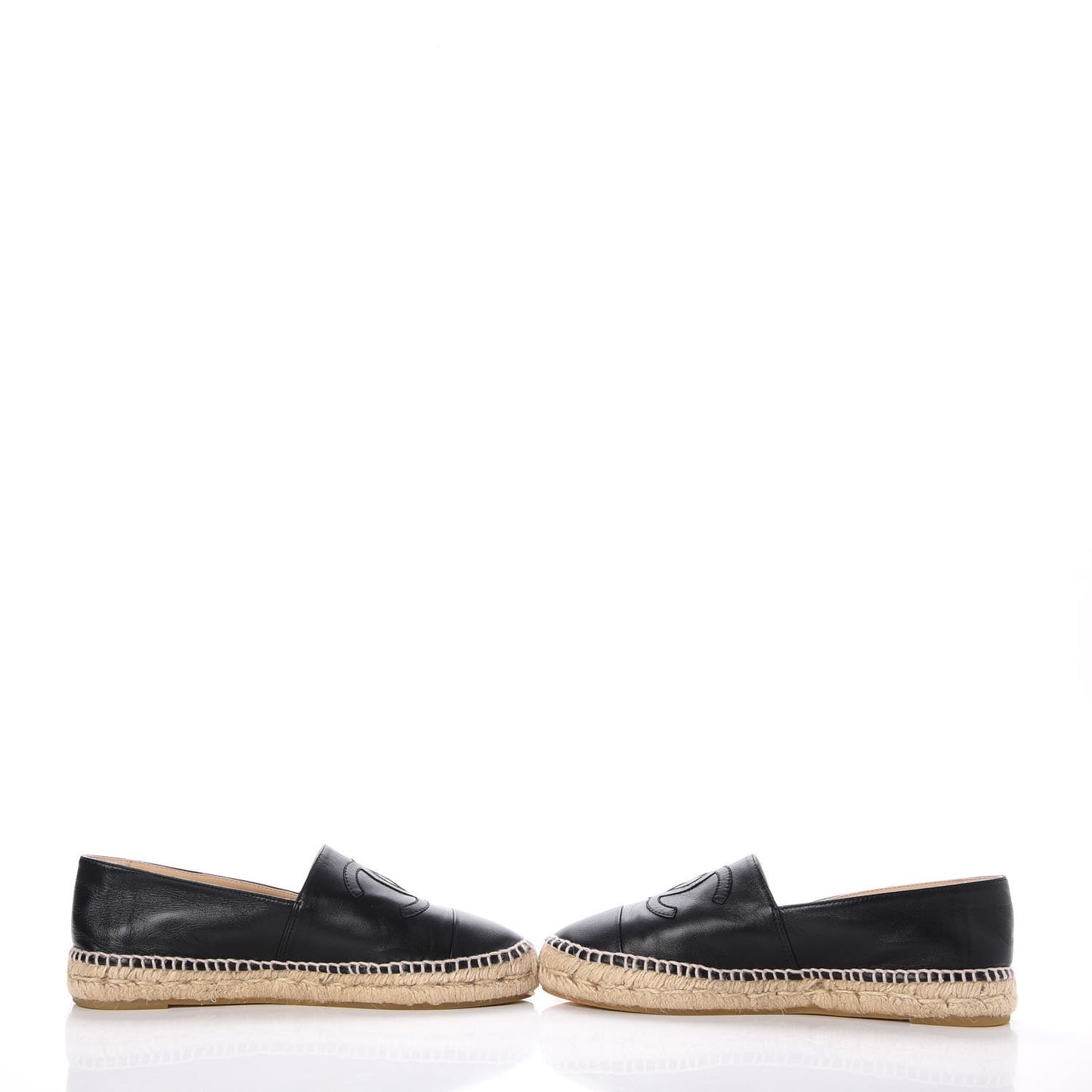 Lambskin CC Espadrilles 39 Black