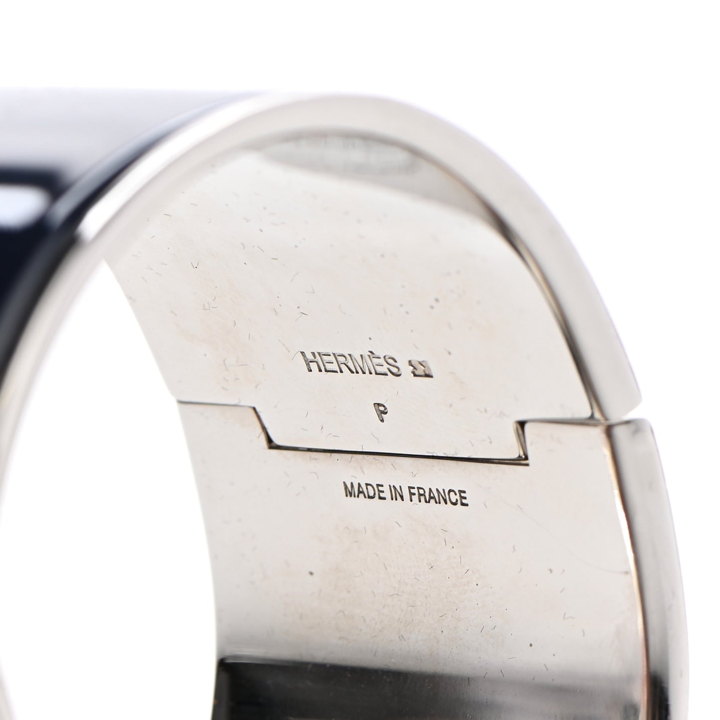 Enamel Extra Wide Clic Clac H Bracelet PM Bleu Nuit
