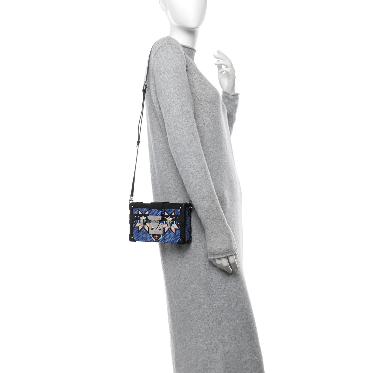 Louis Vuitton Epi Azteque Petite Malle Denim Light 2 of 16