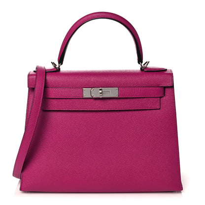 Hermes Epsom Kelly Sellier 28 Rose Pourpre 1 of 37