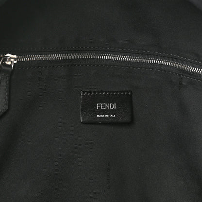 Fendi Nylon Vitello Liberty Vitello Dolce Monster Eyes Rounded Backpack Black Sunflower 6 of 15