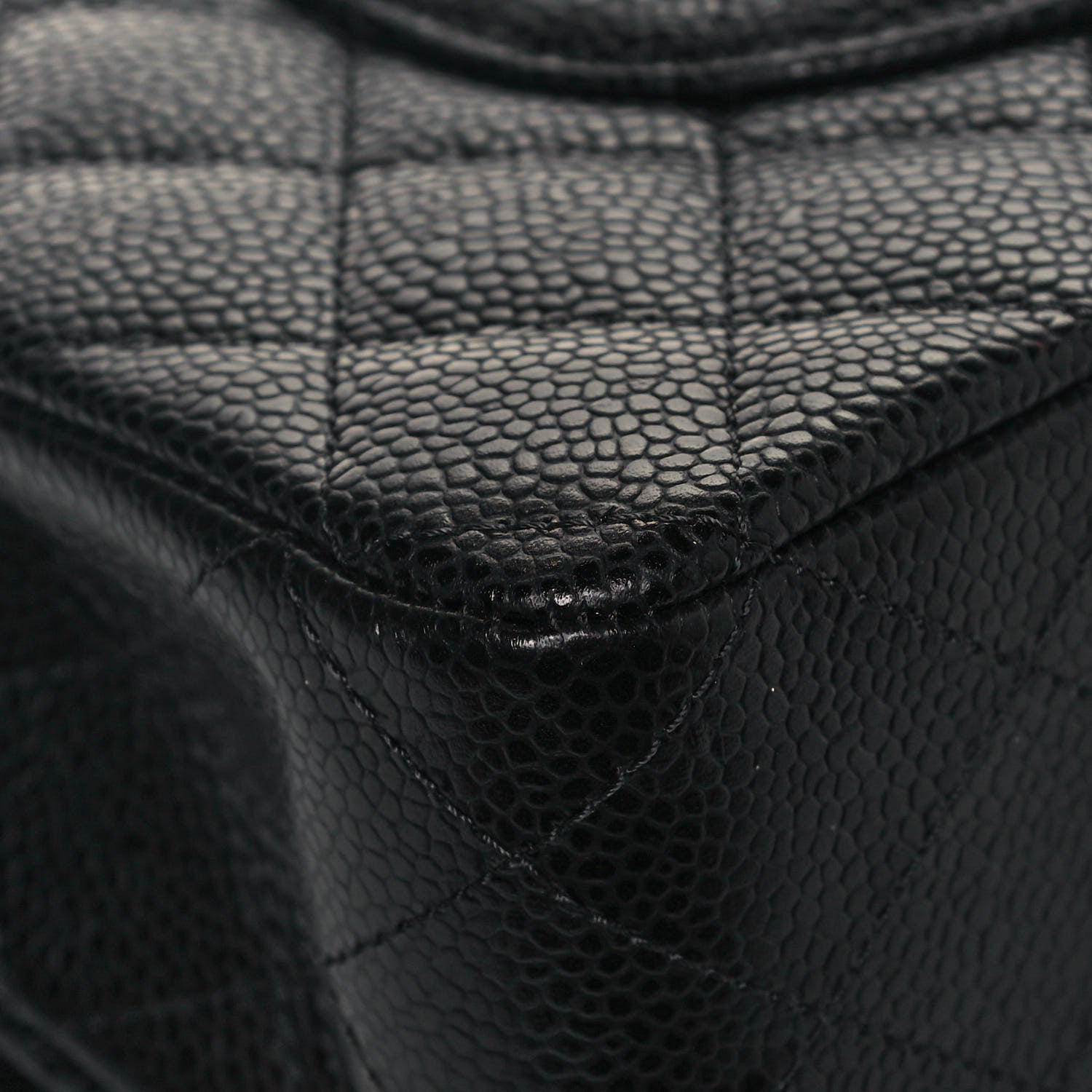 Chanel Caviar Quilted Medium Double Flap Black 10 of 12