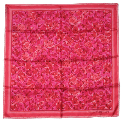 Louis Vuitton Silk Monogram Ikat Summer Square Scarf Rose Indien 2 of 5