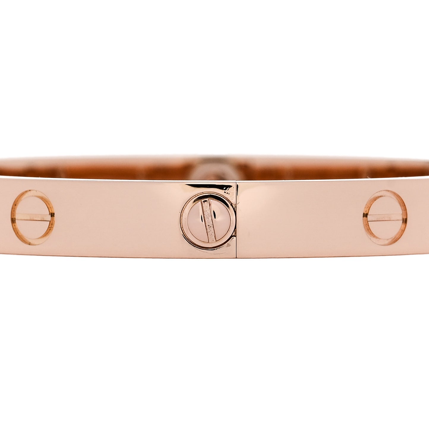 18K Pink Gold 4 Diamond LOVE Bracelet 17