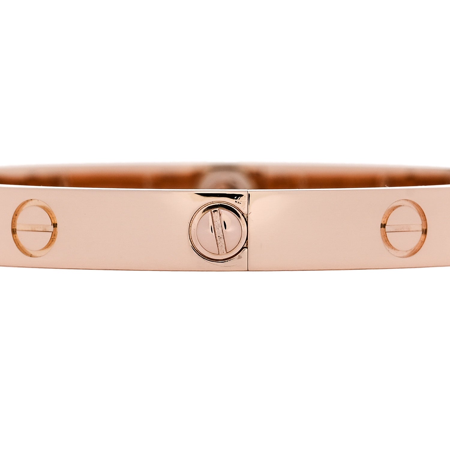 Cartier 18K Pink Gold 4 Diamond LOVE Bracelet 17 4 of 7
