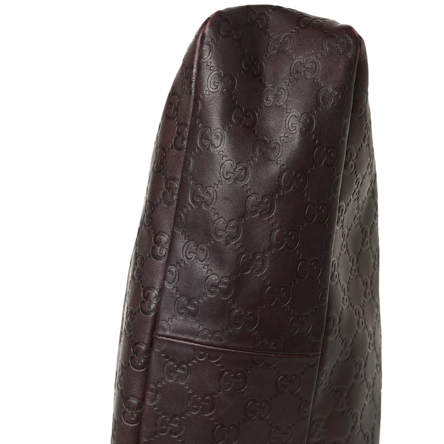 Guccissima Medium Horsebit Chain Hobo Dark Brown