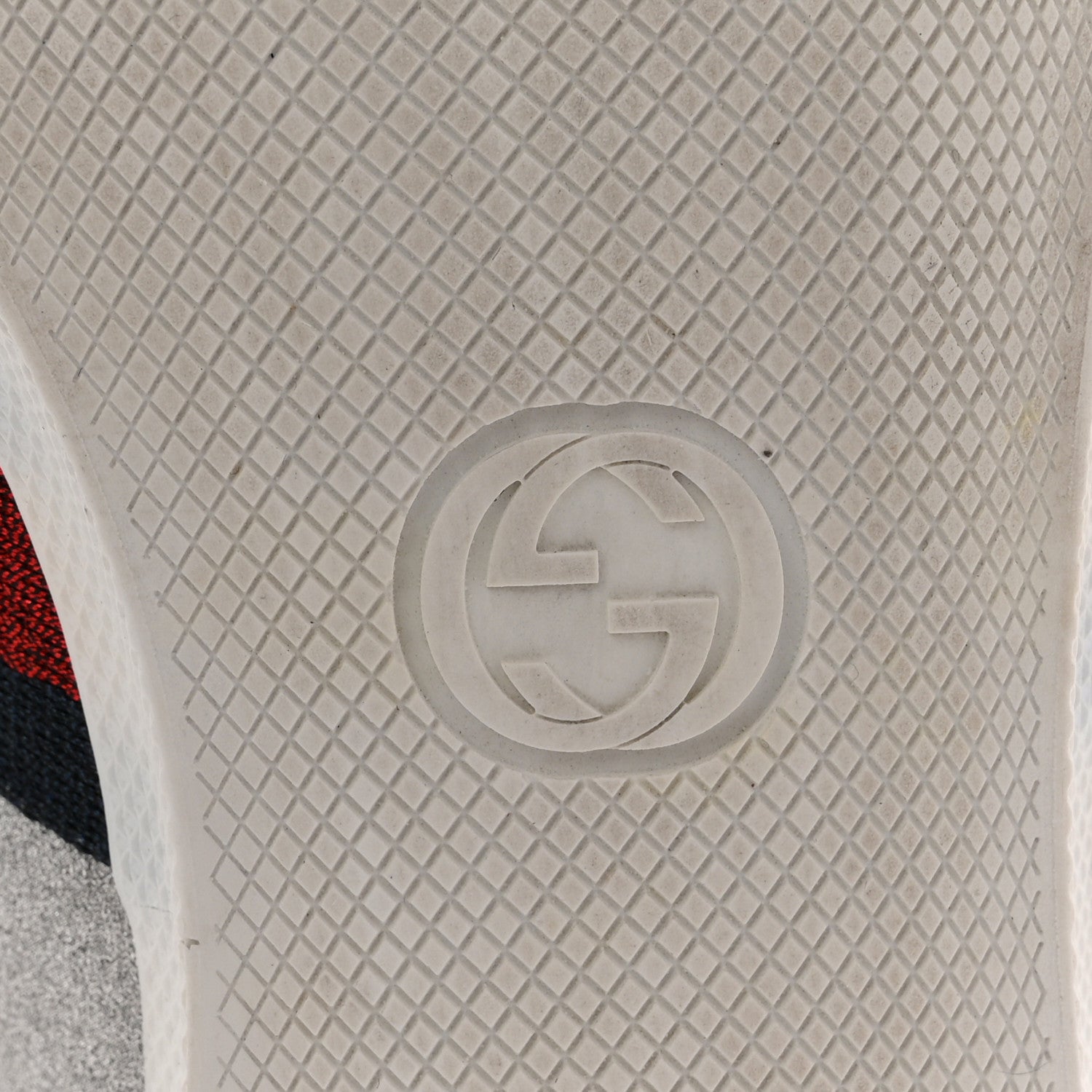 Gucci Glitter Fabric Studded Web Mens Sneakers 9 Silver 9 of 17