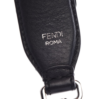 Fendi Vitello Dolce Nappa Patent Flowerland Studded Strap You Black 3 of 4