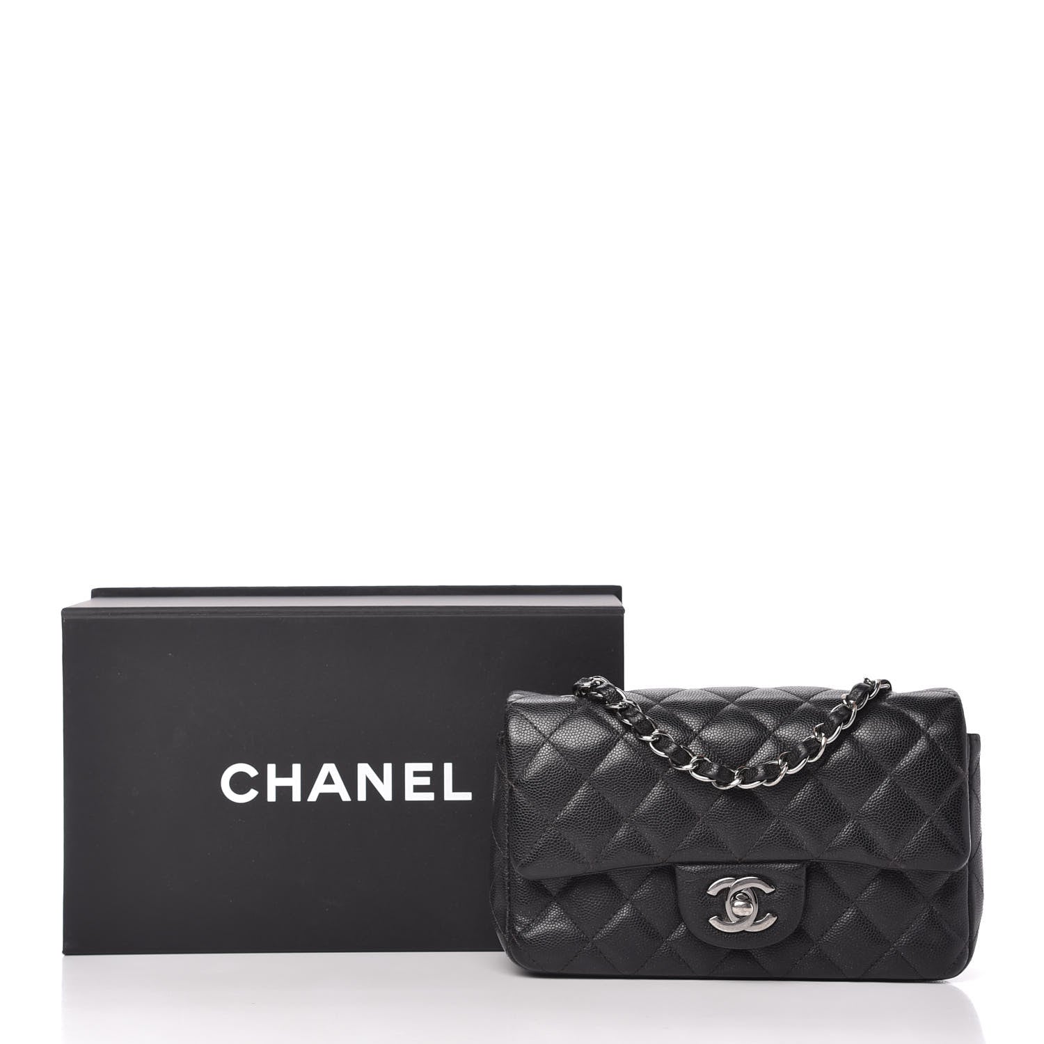 Chanel Caviar Quilted Mini Rectangular Flap Black 10 of 10