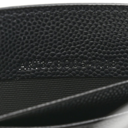 Saint Laurent Grain De Poudre Bill Clip Card Case Black 7 of 8