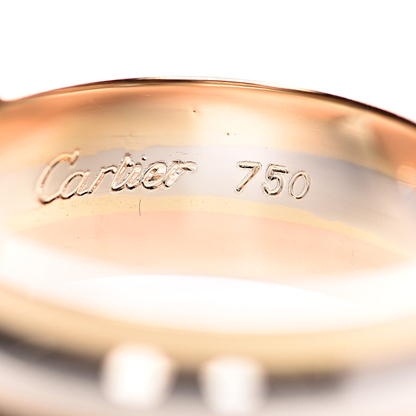 18K Pink Yellow White Gold Diamond C De Ring 45 3.25
