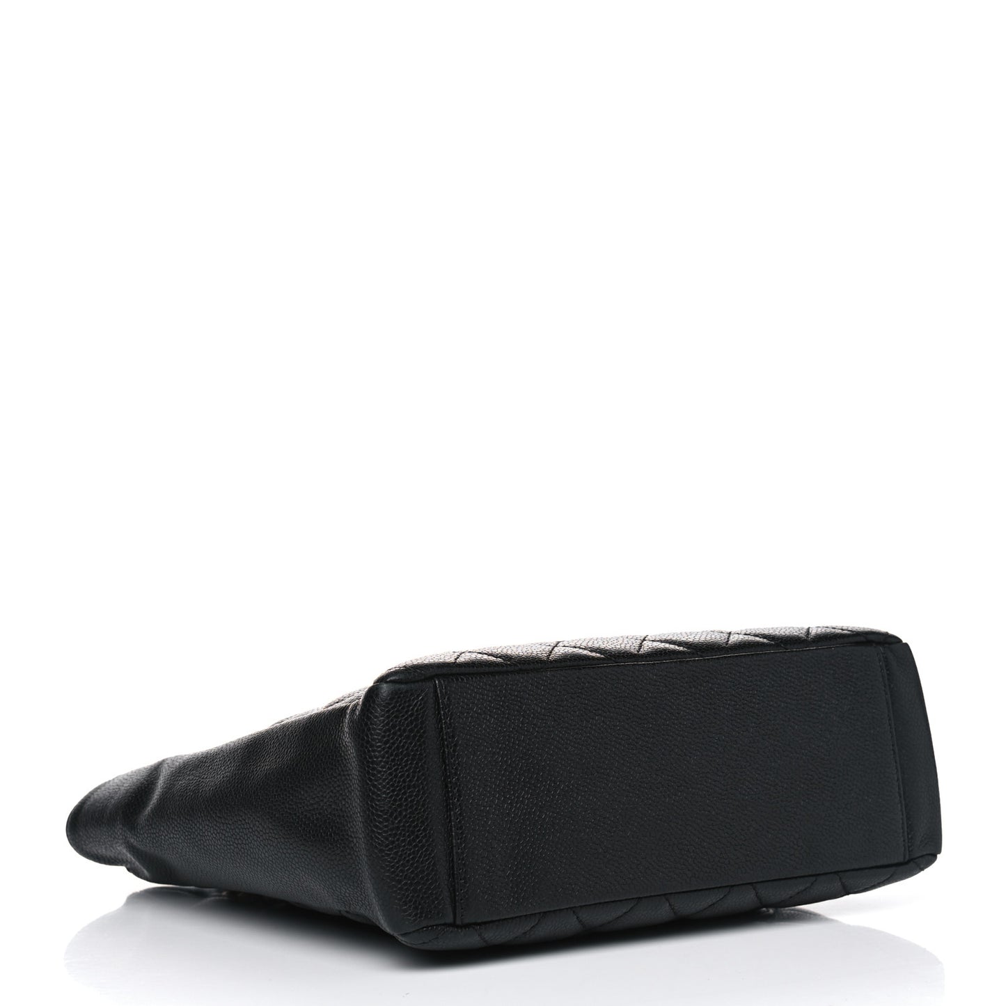 Caviar Quilted Petit Shopping Tote PST Black