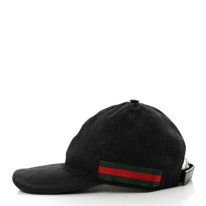 Gucci Monogram Web Baseball Hat XS Black 4 of 9