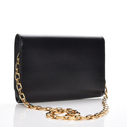 Louis Vuitton Calfskin Chain Louise GM Black 3 of 7