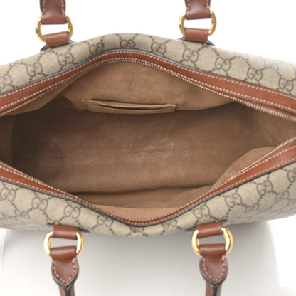 Gucci GG Supreme Monogram Medium Boston Beige Cuir 5 of 16