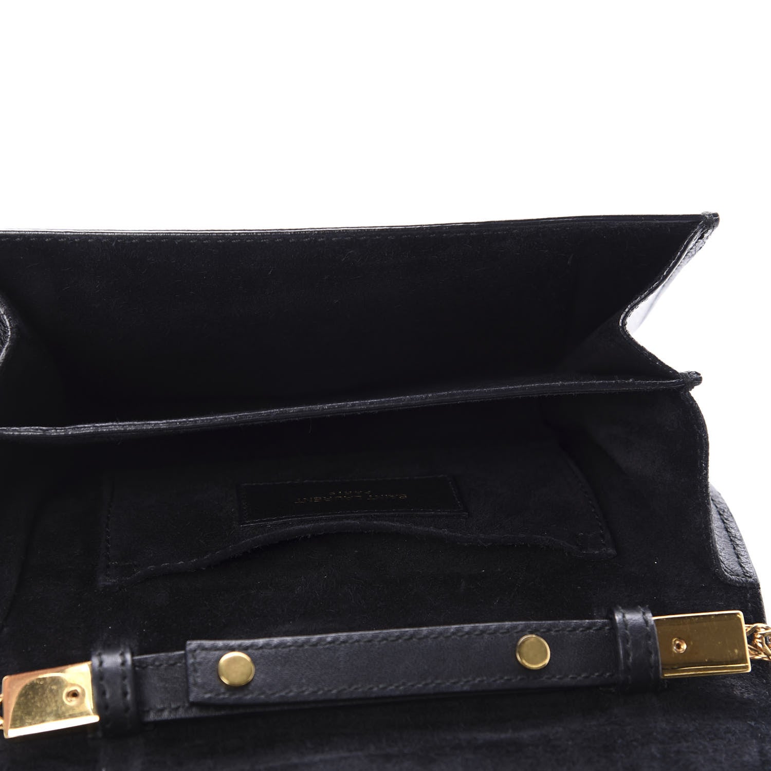 Saint Laurent Calfskin Mini Y Ligne Crossbody Pochette Bag Black 5 of 12