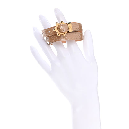 Louis Vuitton Vernis Triple Tour Bracelet Noisette 3 of 6