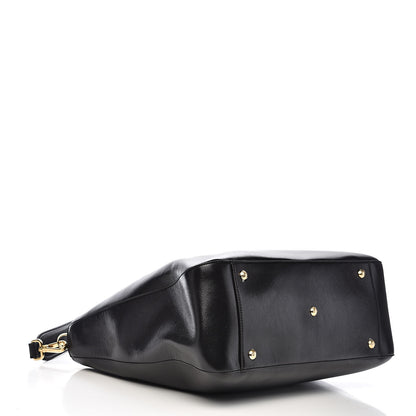 Fendi Vitello Glacier Medium FF Tote Black 4 of 10