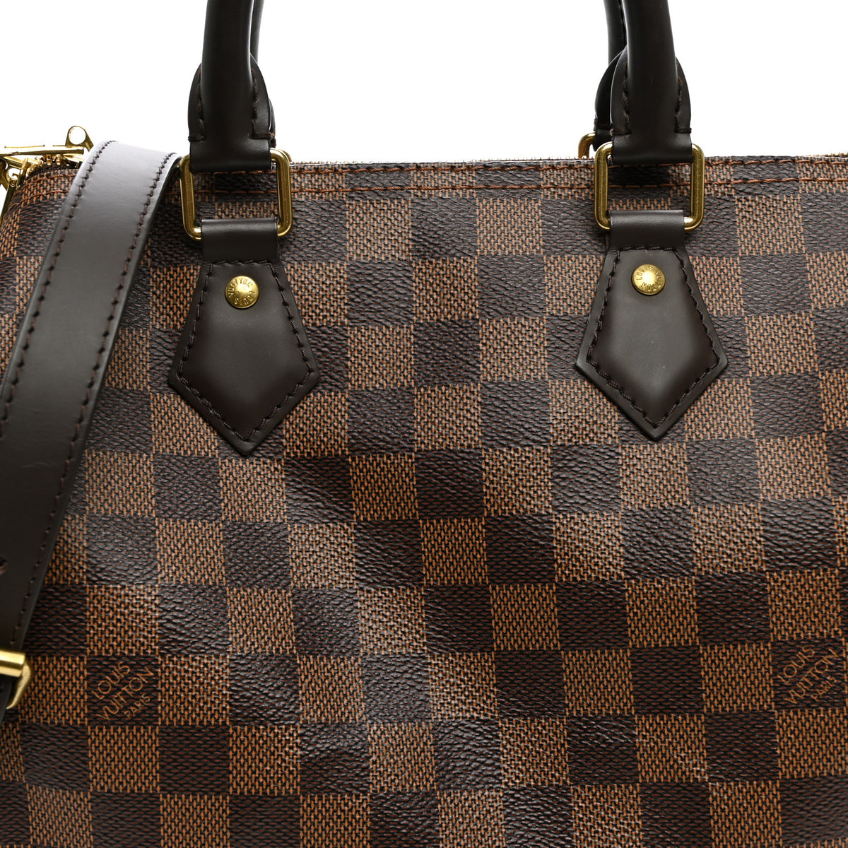 Louis Vuitton Damier Ebene Speedy Bandouliere 25 8 of 10