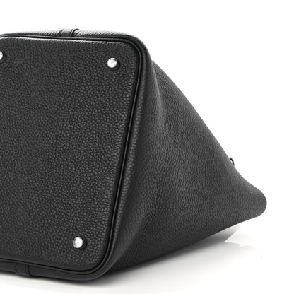 Hermes Taurillon Clemence Picotin Lock 22 MM Black 10 of 11