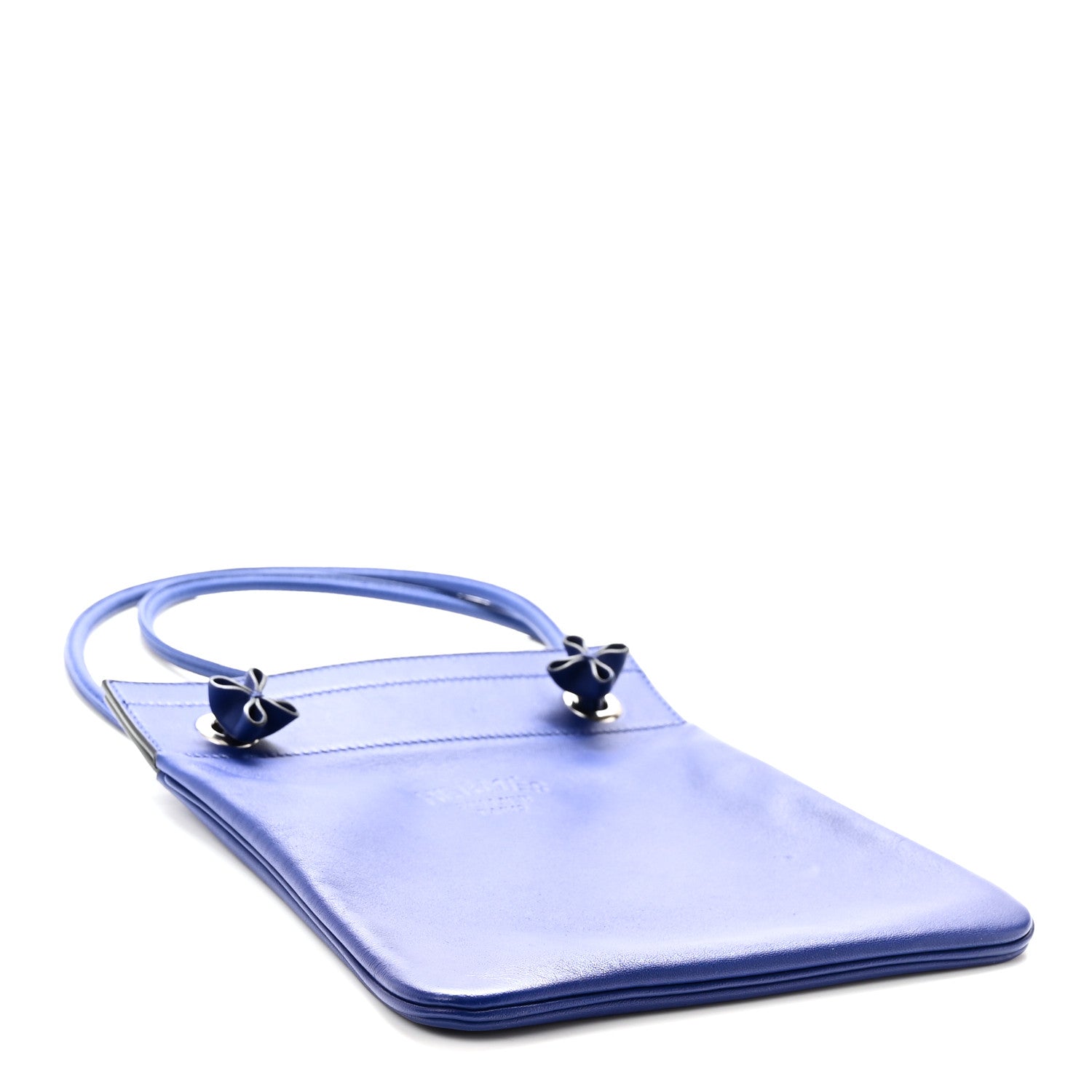 Hermes Milo Lambskin Swift Mini Aline Bleu Electrique 4 of 10