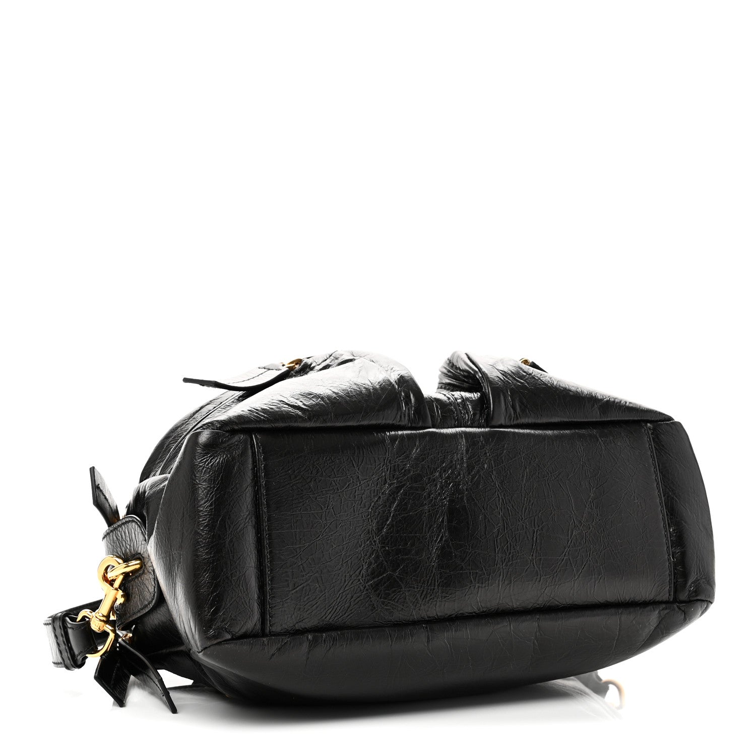 Christian Dior Crinkled Calfskin Small Grand Tour Bowling Bag