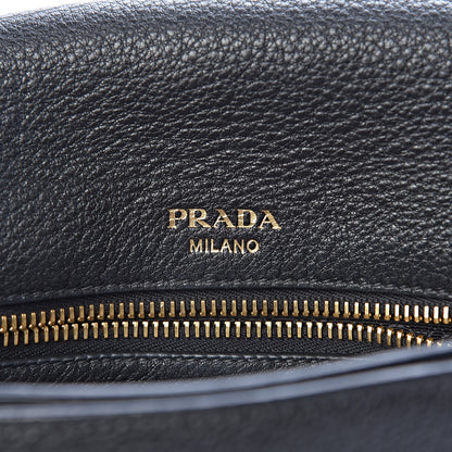 Prada Vitello Daino Crossbody Flap Black 7 of 10