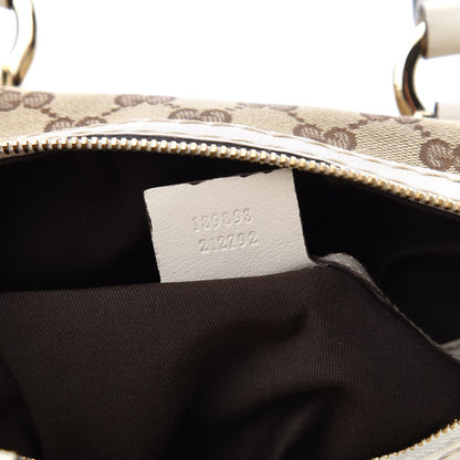 Gucci Monogram Equestrian Horseshoe Bowler White 7 of 10