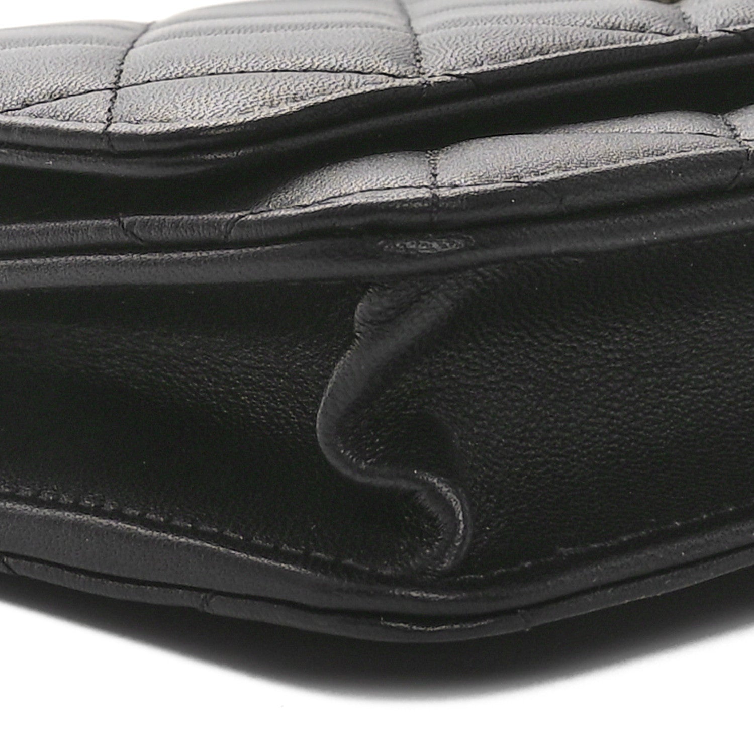Chanel Lambskin Pearl Strass Quilted CC Wallet on Chain WOC Black 10 of 12