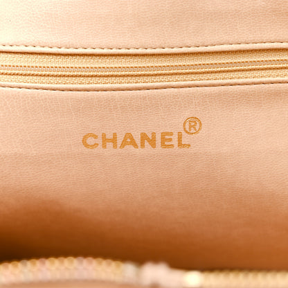 Chanel Caviar CC Timeless Shoulder Bag Beige 6 of 11