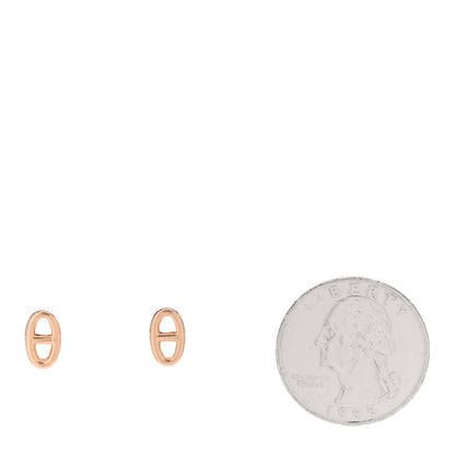 Hermes 18K Rose Gold TPM Farandole Stud Earrings 2 of 5