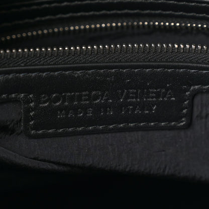Bottega Veneta Calfskin Intrecciato Flap Backpack Black 6 of 13