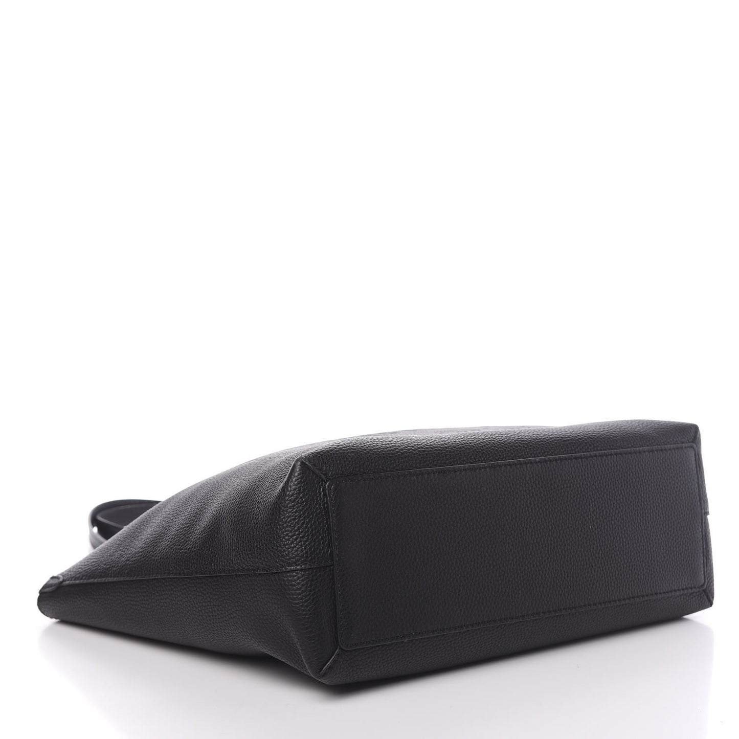 Grainy Calfskin Remington Tote Black