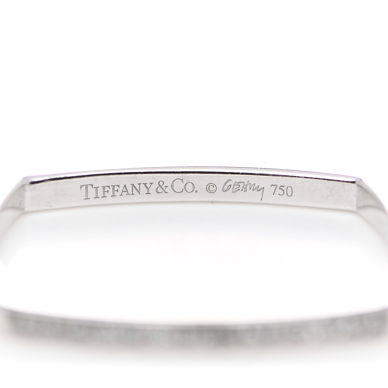 Tiffany 18K White Gold Diamond Frank Gehry Micro Ring 52 6 4 of 6