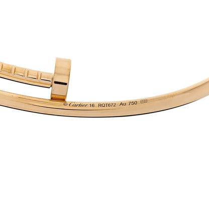 Cartier 18K Yellow Gold Small Juste Un Clou Bracelet 16 3 of 4