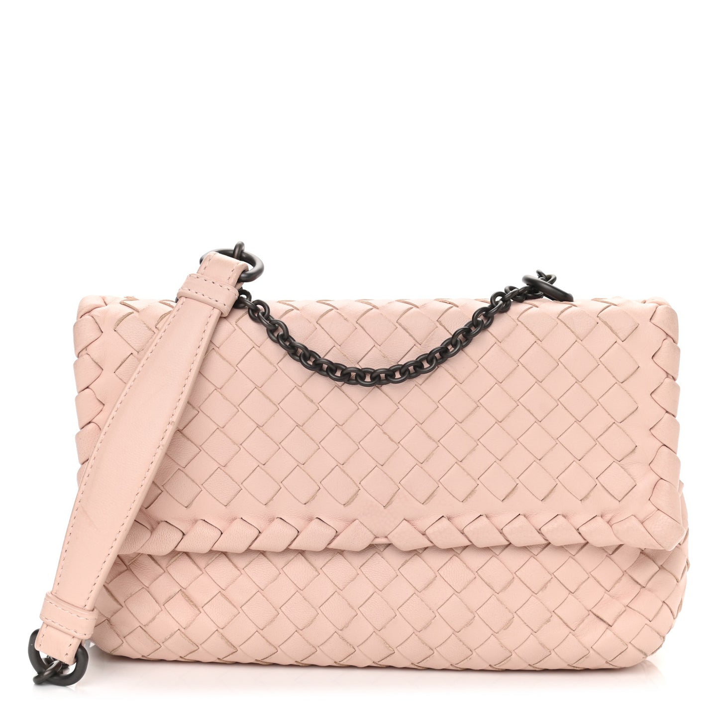 Nappa Intrecciato Baby Olimpia Shoulder Bag Petale